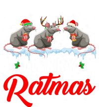 Merry Ratmas Funny Santa Elf Reindeer Rat Christmas Light Gift T-Shirt