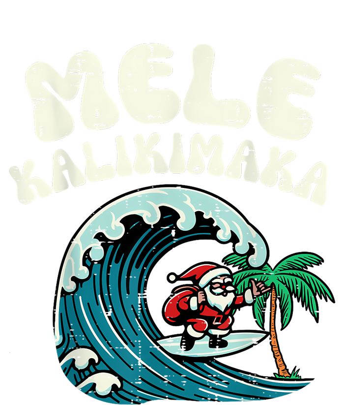 Christmas Surfing Santa Mele Kalikimaka Xmas Women's T-Shirt