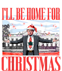 ILl Be Home For Christmas Santa Funny Trump Xmas Pajamas Full-Length Apron With Pockets