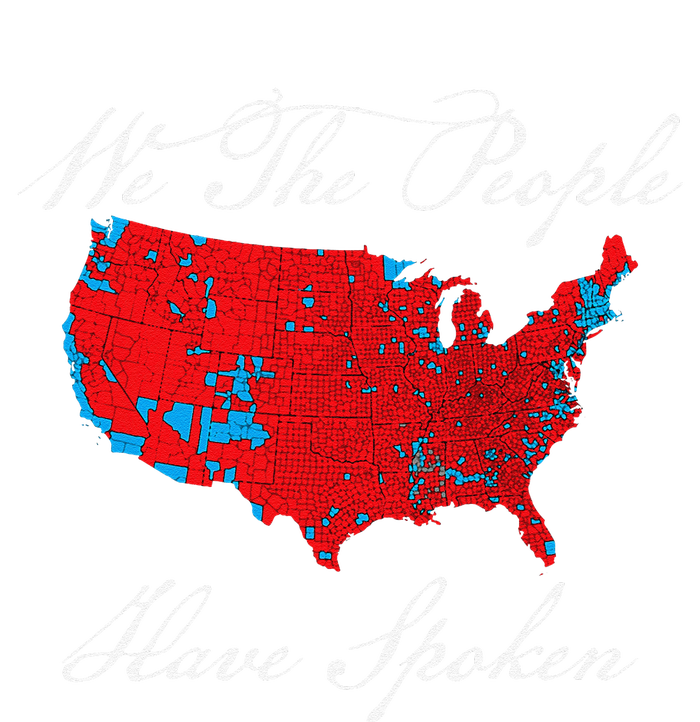 We The People Have Spoken Map Of 2024 Election Results Cooling Performance Crew T-Shirt