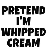 Pretend IM Whipped Cream Thanksgiving Funny Food Costume Tall Long Sleeve T-Shirt