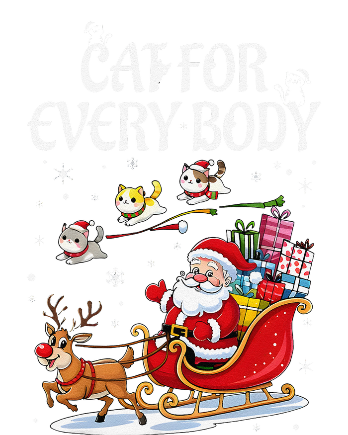 Cats For Everybody Christmas Cat Funny Xmassanta T-Shirt