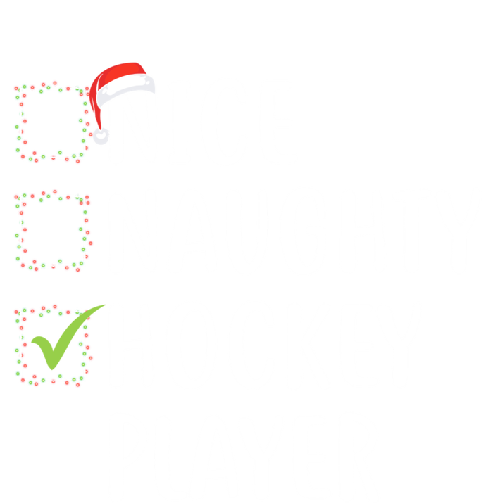 Nice Naughty Hockey Player List Christmas Santa Pajama Claus Gift Button