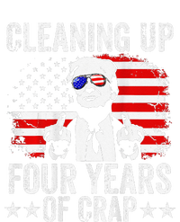 Cleaning Up Four Years Of Crap Funny Usa Flag Trump Garbage T-Shirt