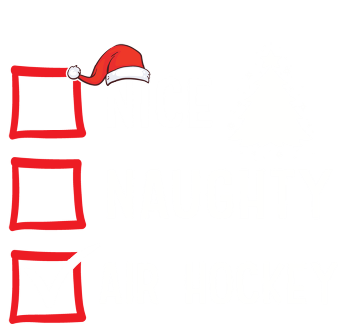 Nice Naughty List Christmas Hobby Air Hockey Funny Holiday Gift Kids Hoodie