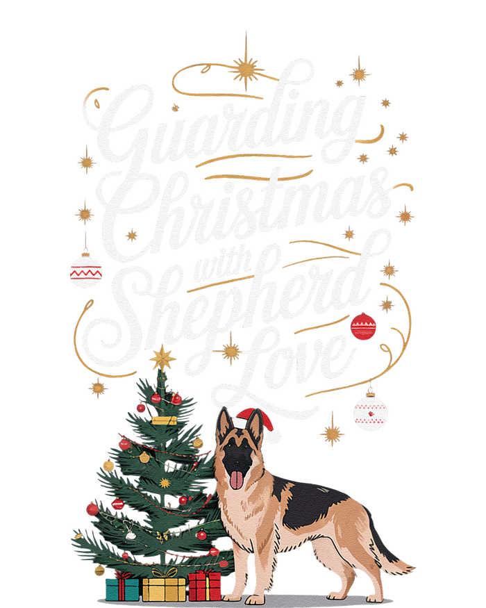 Guarding Christmas With German Shepherd Love Dog Mom Cooling Performance Long Sleeve Crew