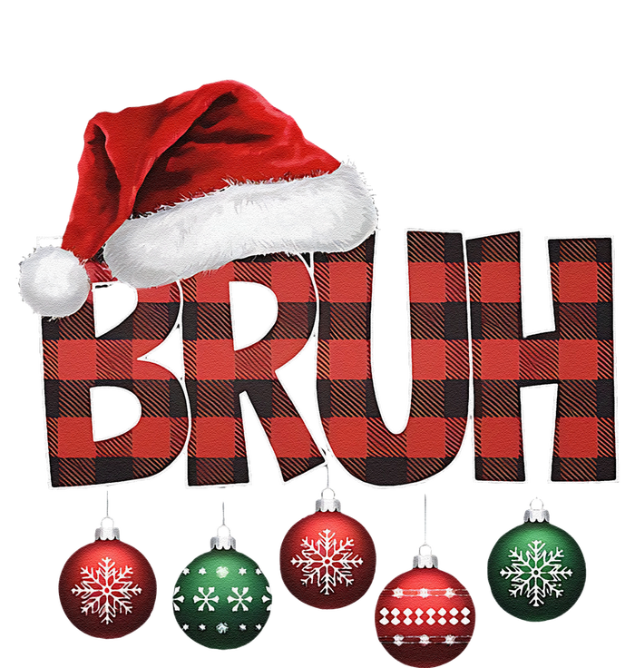 Bruh Funny Saying Bro Christmas Pajamas Xmas Tall Long Sleeve T-Shirt