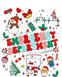 Emergency Department Christmas Ed Tech Nurse Snowman Xmas Long Sleeve Shirt