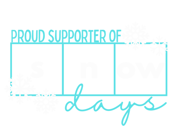 Proud Supporter Of Snow Days Reading Teacher Gift T-Shirt