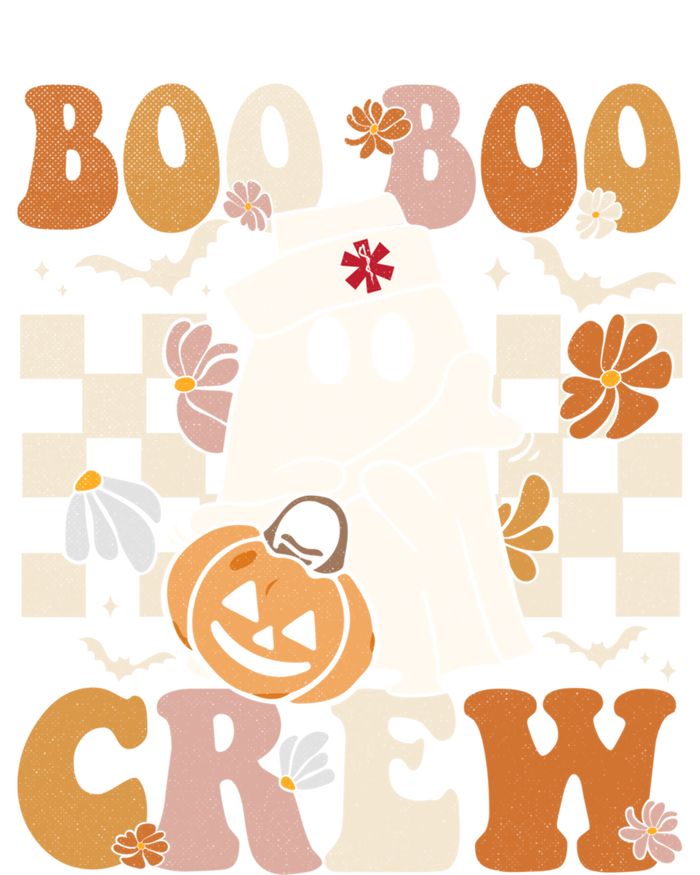 Retro Boo Boo Crew Halloween Nurse Ghost Paramedic Emt Ems Gift T-Shirt