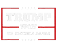 Trump Won Maga Sequel Trump Winner 2024 Fix America Again Tall Long Sleeve T-Shirt