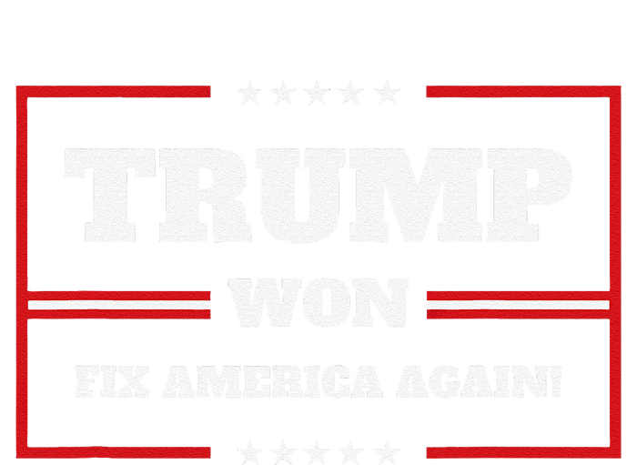 Trump Won Maga Sequel Trump Winner 2024 Fix America Again Tall Long Sleeve T-Shirt