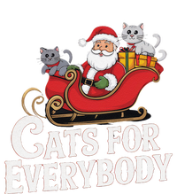 Cats For Everybody Christmas Funny Xmas Women Santa T-Shirt