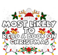 Funny Xmas Pajamas Most Likely To Read A Book On Christmas Hoodie