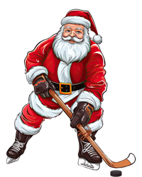 Santa Ice Hockey Santa Claus Playing Ice Hockey Christmas Funny Gift Kids Hoodie