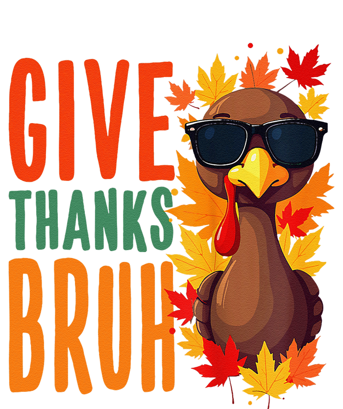 Give Thanks Bruh Funny Thanksgiving Turkey Thankful Bruh Gift Youth Performance Sprint T-Shirt