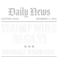 Trump Wins Bigly Headline Winner Trump 2024 Victory Grommeted Golf Towel