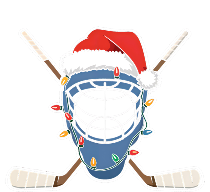 Santa Sports Design Christmas Hockey Player Gift Valucap Bio-Washed Visor