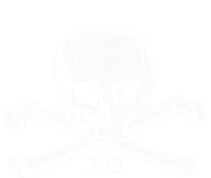 Skull & Bones 322 Distressed Skull And Crossbones T-Shirt