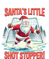 SantaS Little Shot Stopper Funny Christmas Soccer Player Gift T-Shirt