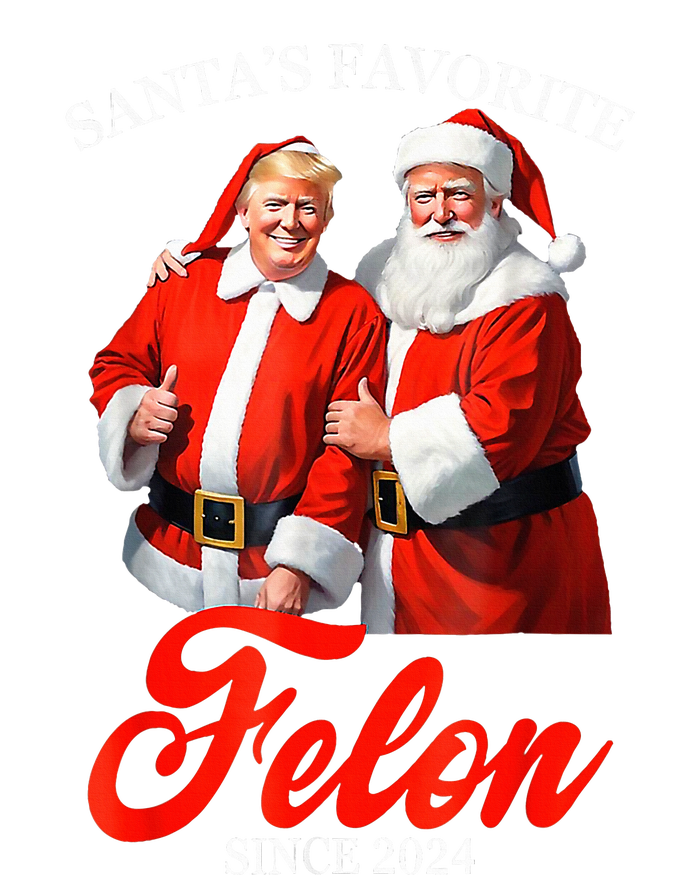 SantaS Favorite Felon Since 2024 Trump Christmas Xmas T-Shirt