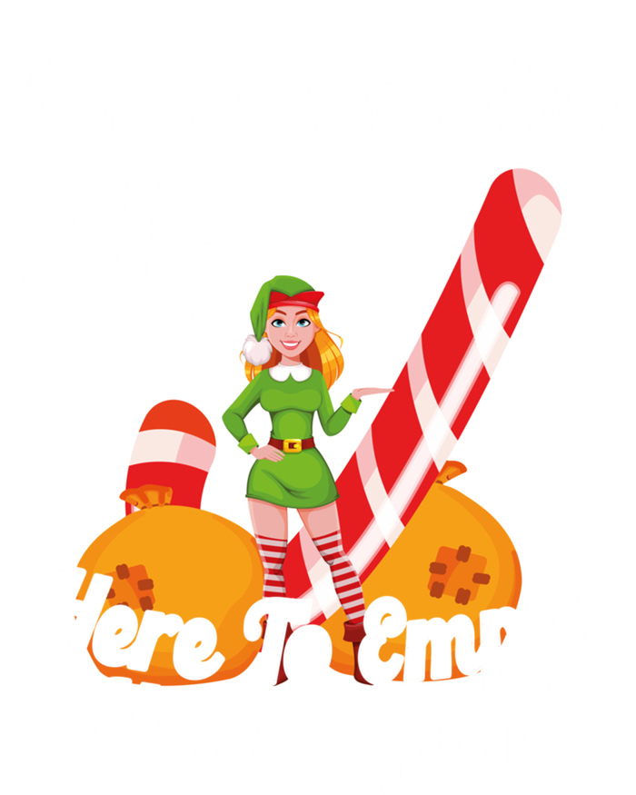 Sexy Elf Here Empty Your Sack Rude Naughty Christmas Candy Gift Valucap Bio-Washed Visor