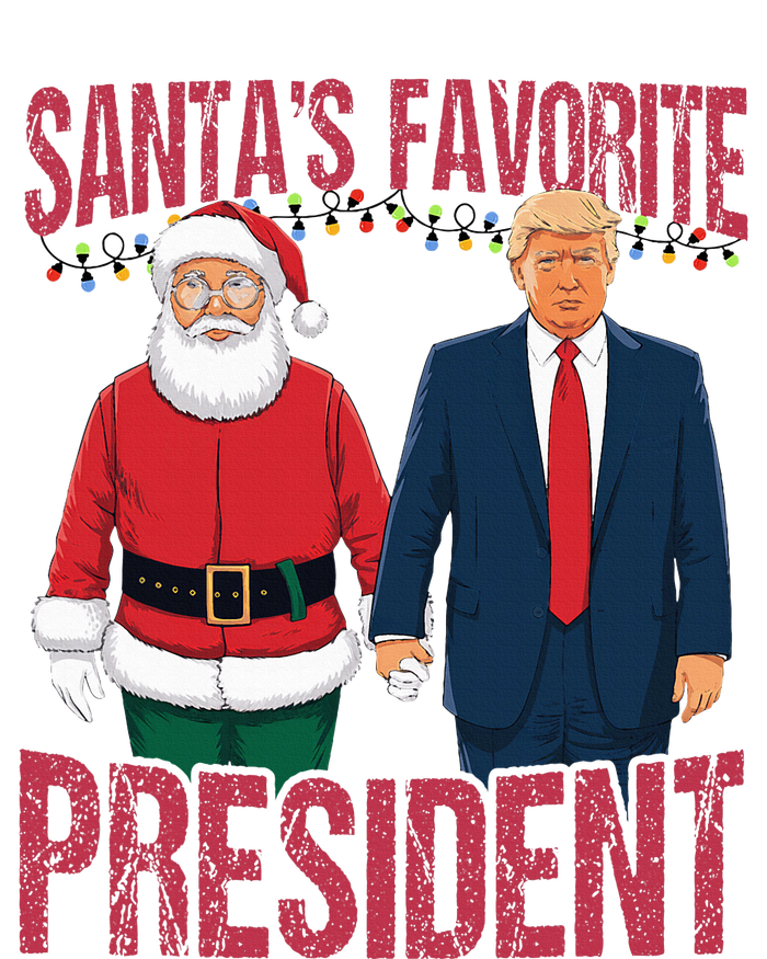 SantaS Favorite President Funny Trump Christmas Xmas Pajama Kids Sweatshirt