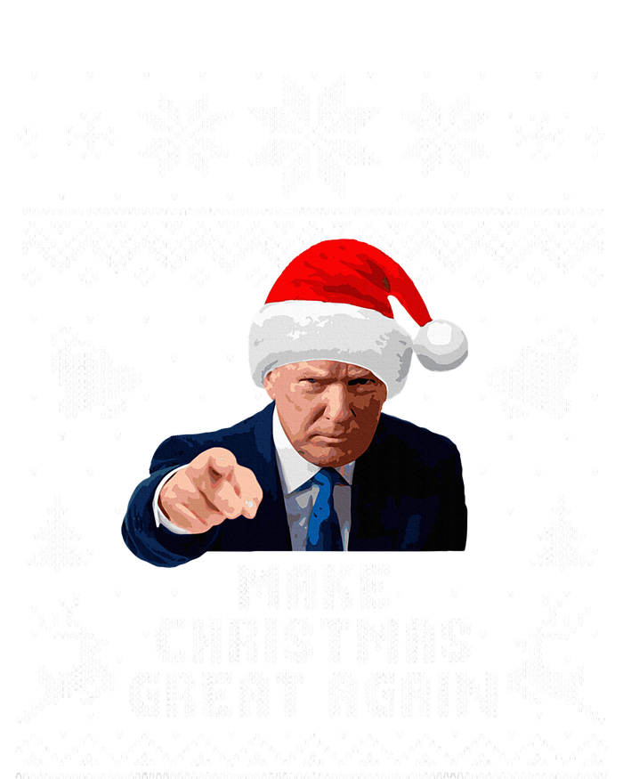 Make Christmas Great Again Donald Trump Holiday Women's V-Neck T-Shirt