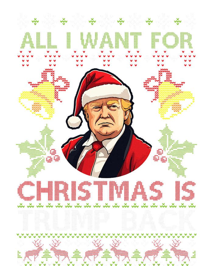 Merry Christmas Day Trump Back Ugly Xmas Noel Sweater Pajama Set