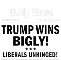 Trump Victory Winner Headline Trump 2024 Trump Wins Bigly T-Shirt