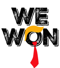 Trump We Won Wins Inauguration 47 Us President 2025 Election Women's Crop Top Tee