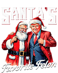 SantaS Favorite Felon Santa Claus Trump Christmas Pajamas High Crown Mesh Back Trucker Hat