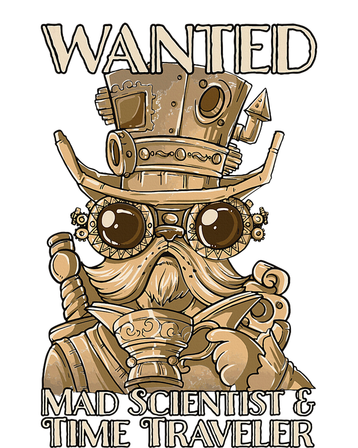 Steam Punk Wanted Mad Scientist And Time Traveler Steampunk Cooling Performance Crew T-Shirt