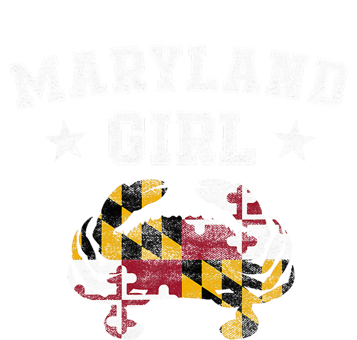 Maryland Girl Flag Blue Crab State Pride Retro Ceramic Star Ornament