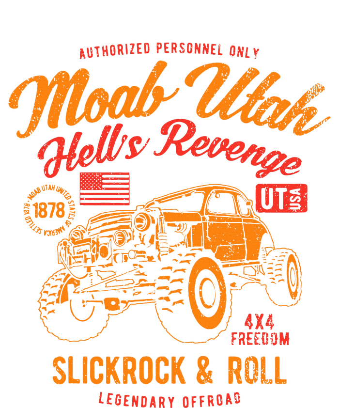 Moab Utah Hells Revenge 4x4 Vintage Distressed Style Design Tie-Dye T-Shirt