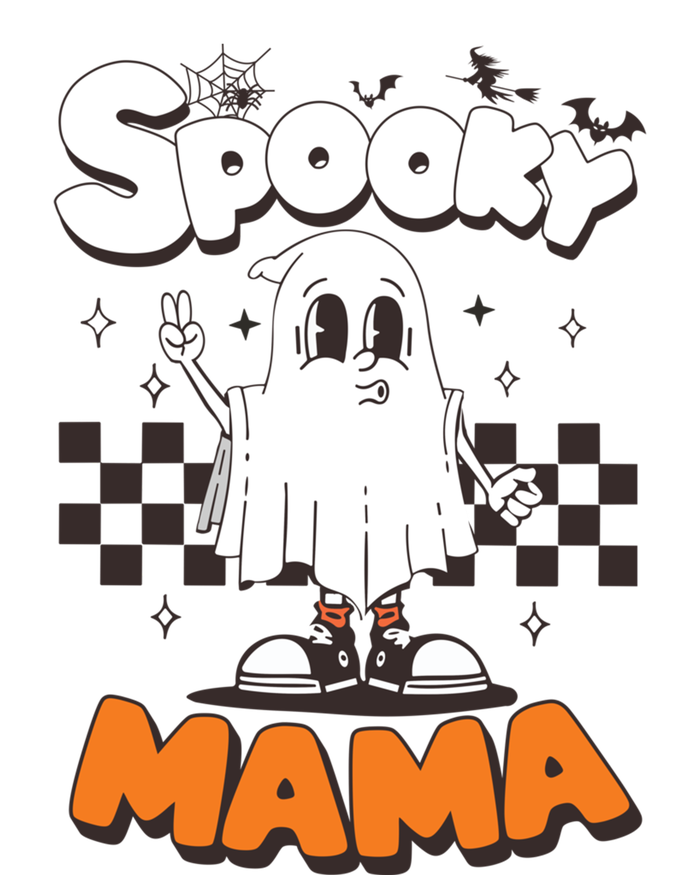 Spooky Mama Halloween Ghost Costume Retro Groovy Gift Valucap Bio-Washed Visor