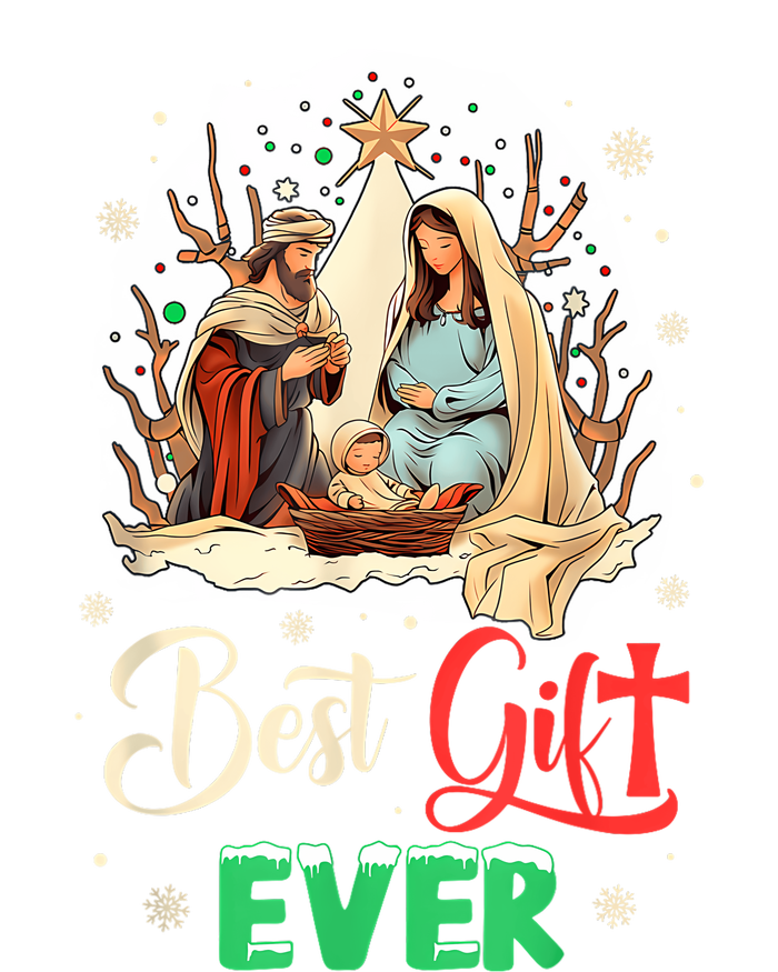 Best Ever Christmas Cool Jesus Nativity Scene Christian Women's Fleece Hoodie