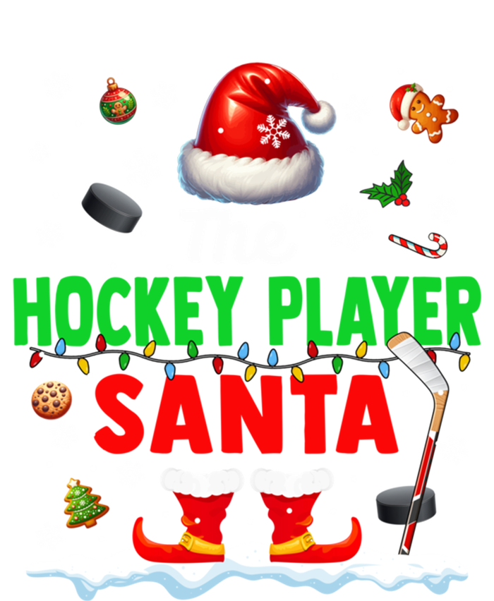 The Hockey Player Santa Christmas Team Matching Funny Party Funny Gift T-Shirt