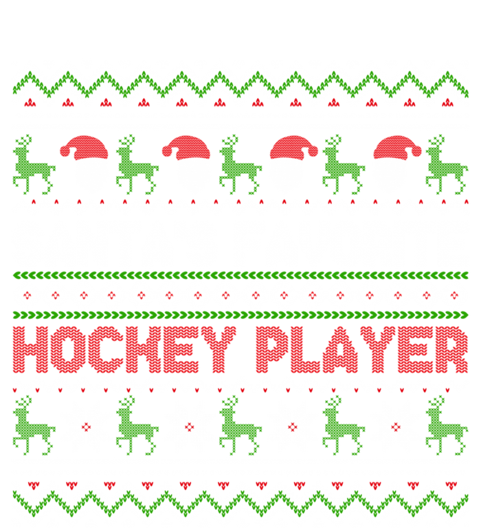 Ugly Christmas Design Funny SantaS Favorite Hockey Player Great Gift Long Sleeve Shirt