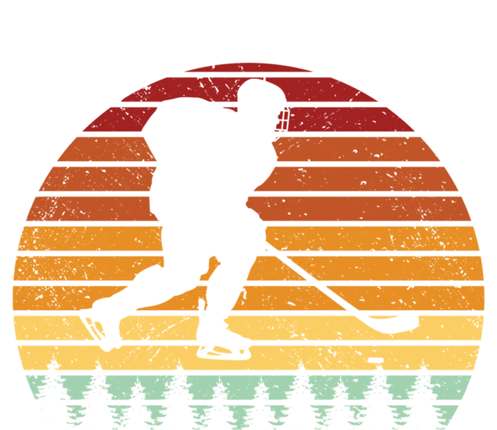 Vintage Sunset Ice Hockey Player Retro Winter Sports Lover Gift Women's T-Shirt