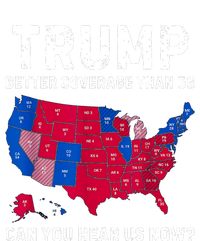 Trump Better Coverage Than 5g Can You Hear Us Now Women's Knotted Racerback Tank