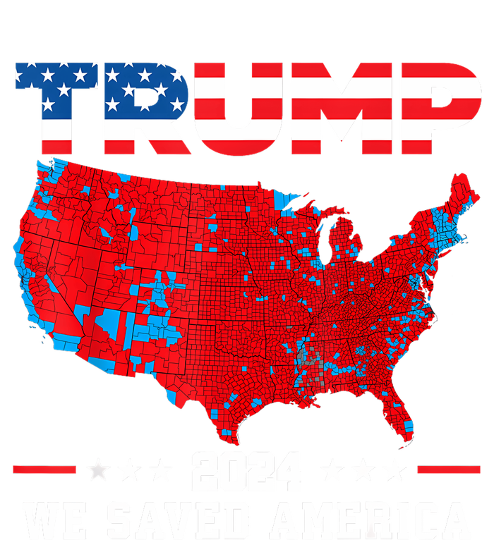 Trump 2024 We Saved America Map Of 2024 Election Results Mousepad