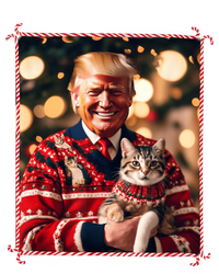 Funny Trump Christmas Sweater For Cat Lovers Sweatshirt