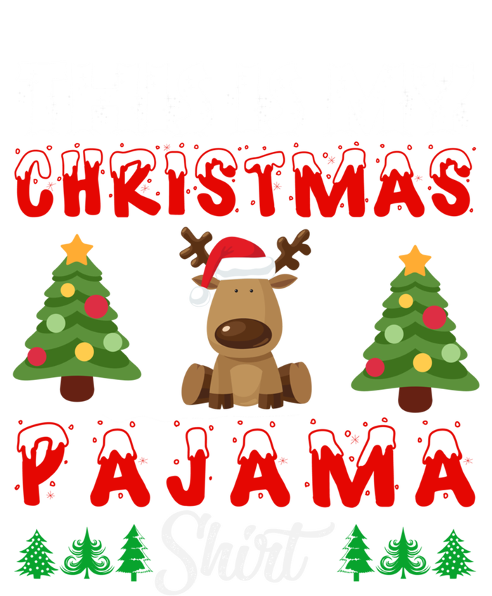 Xmas Pajama This Is My Christmas Pajama Reindeer Funny Gift T-Shirt