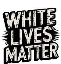 White Lives Matter Retro Distressed Typography Funny Political Humor Wlm 25L Jumbo Tote