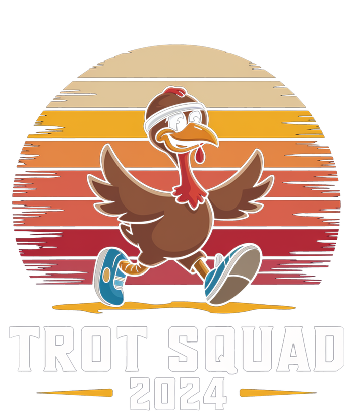 Trot Squad 2024 Turkey Run Thanksgiving Running Gift Zip Tote Bag