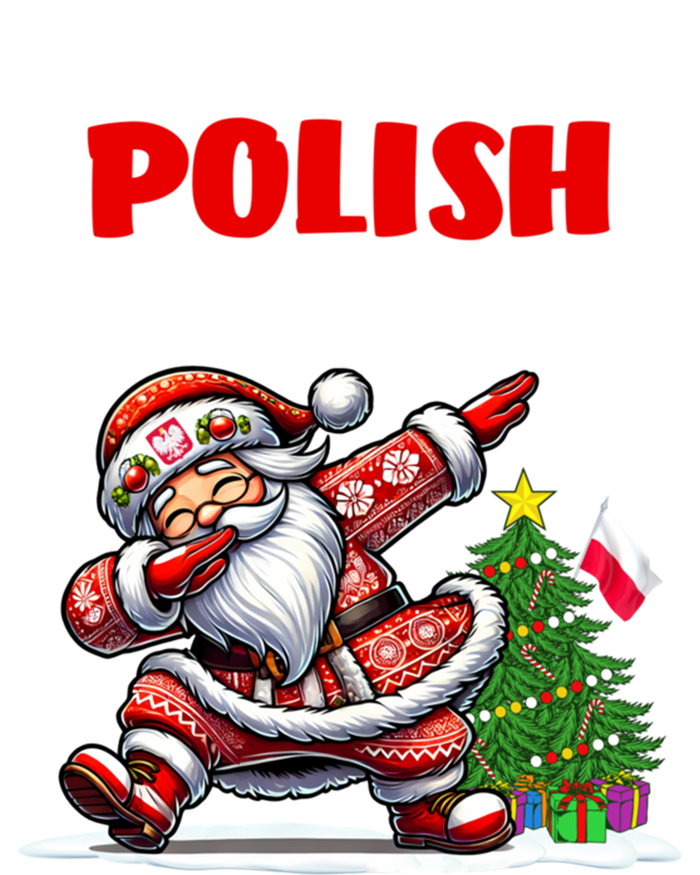 Poland Dabbing Santa Christmas Poland Flag T-Shirt