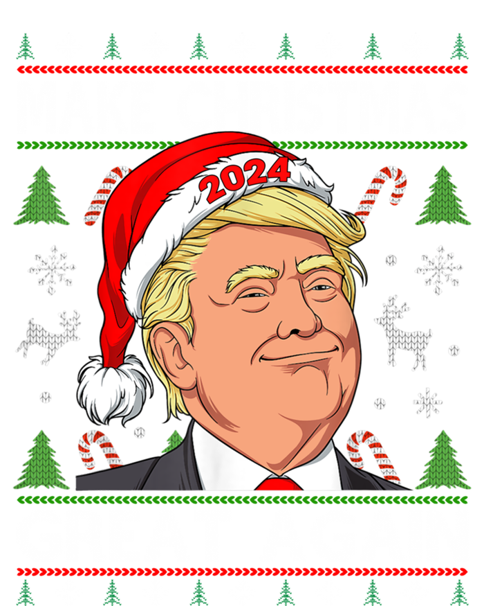 Funny Trump 2024 Make Christmas Great Again Ugly Gift 16 in Basic Backpack