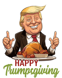 Happy Trumpsgiving Donald Trump Dinner With Turkey Cute Gift Women's Tri-Blend 3/4-Sleeve Raglan Shirt