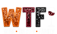 Wtf Wine Turkey Family Great Gift Stripe Pom Pom Beanie